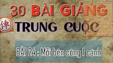 Bài 24 : Mỗi bên công 1 cánh - 30 bài giảng Trung Cuộc cờ tướng Mr Bill