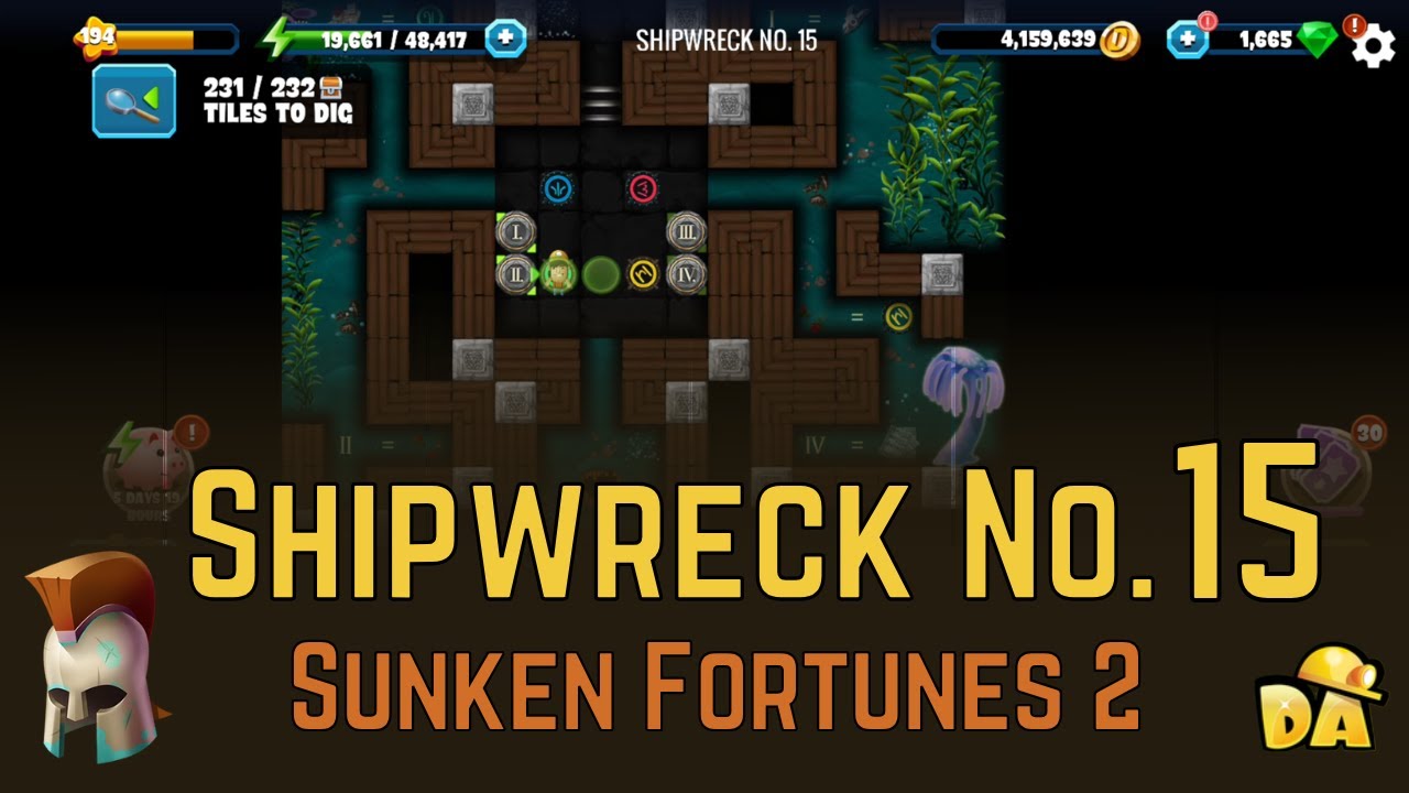 Shipwreck No. 15 - Sunken Fortunes 2 - Diggy's Adventure - YouTube