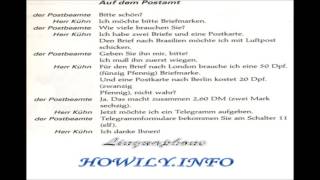 Dialogs in German 28 - auf dem Postamt -