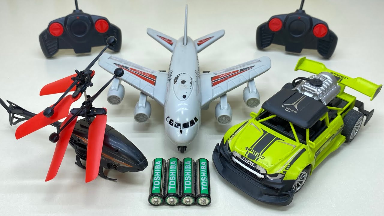 Best RadioControl RC Flying Helicopter with Rechargeable RC Airplane and RC Car Unboxing & Testing 😍