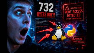 🚨 732 Bytes of Python Got ROOT Access on Linux 😱|| #coding #explorepage #programming #fyp #viral