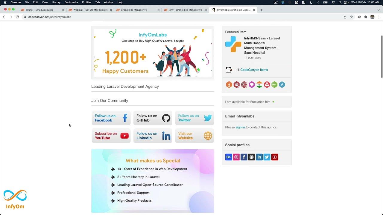 How to Setup Email Credentials In Laravel Application in cPanel YouTube