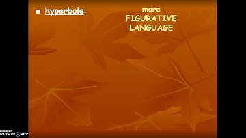 Poetry Figurative Language