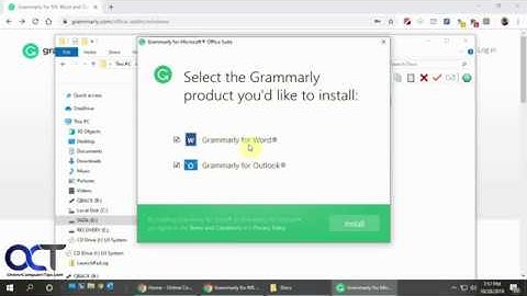 Installing and Using the Grammarly Add-in for Microsoft Office