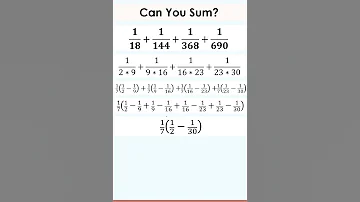 Math Hacks To Sum Proper Fractions 