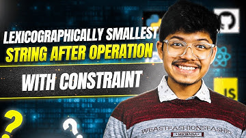 3106. Lexicographically Smallest String After Operations With Constraint | Adhoc | Strings