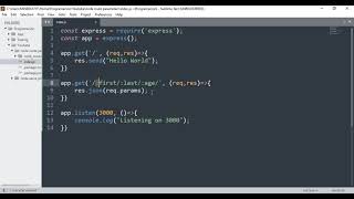 NodeJS - Route path params with Express