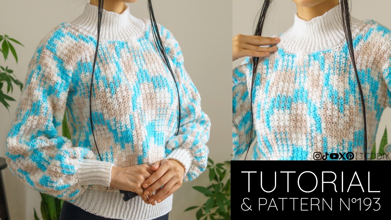 How to Crochet An EASY Sweater | Pattern & Tutorial DIY