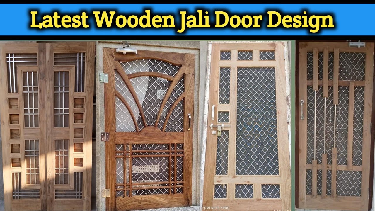 100+ New Jali door design 2025 || Wooden jali door design with glass ...