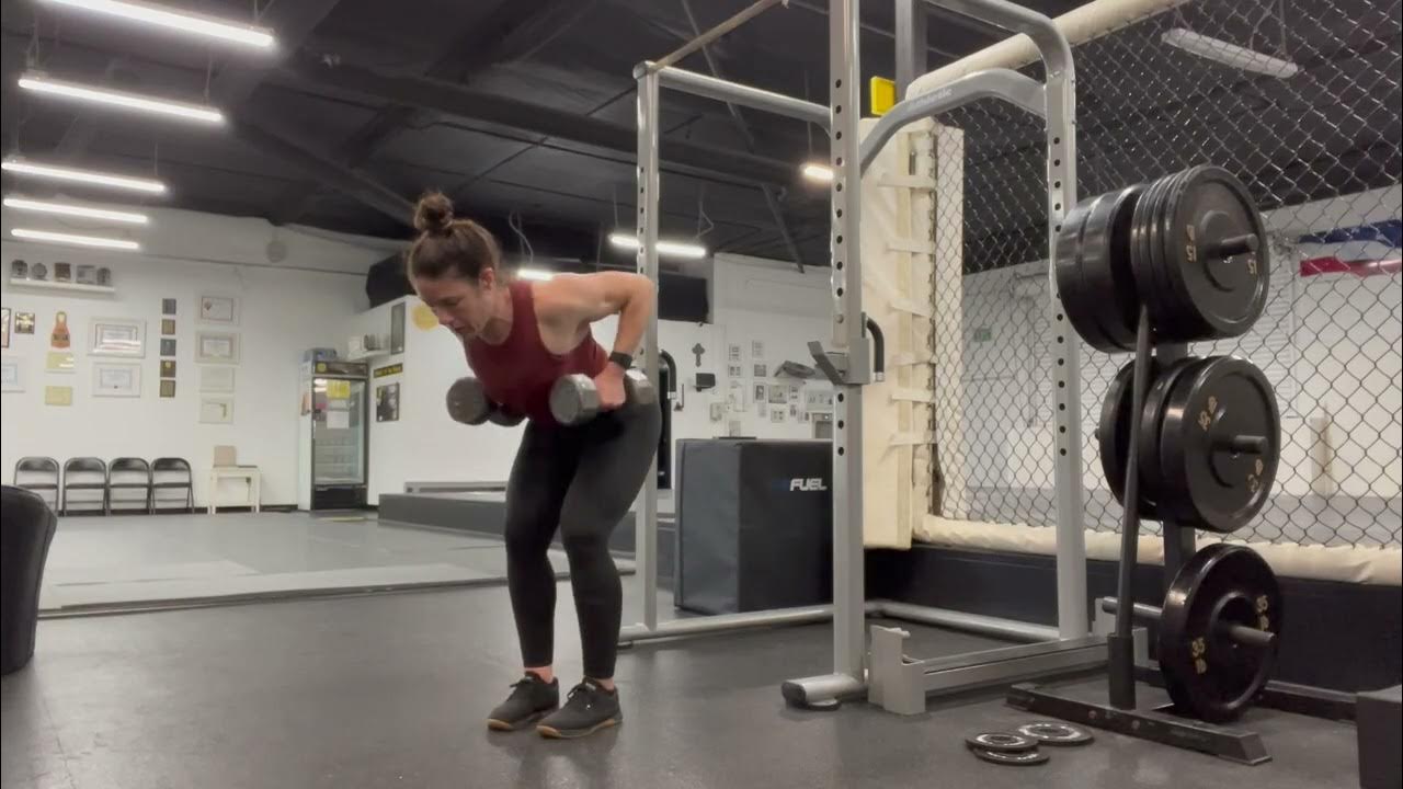 Dumbbell Bent Over Row Demo YouTube
