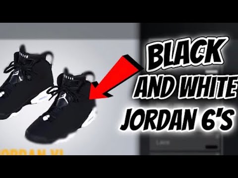 black and white jordan 6s