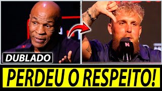 🚨 JAKE PAUL FICA SEM PALAVRAS em ENTREVISTA COM MIKE TYSON ANTES DA LUTA DE BOXE (dublado)