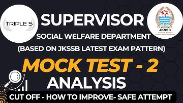 Mock Test 2 Result - Supervisor Exam : Detailed Analysis - Cut Off - How to Improve @TripleSClasses