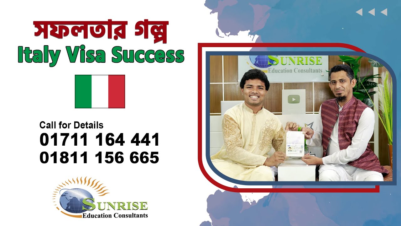 Study in Italy | Italy Student Visa Success with Scholarships | Sunrise Education Consultants