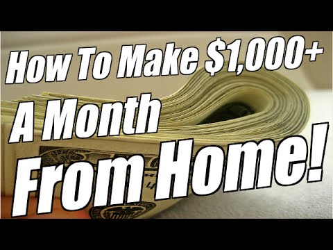 how i make 1000 dollars in a month 