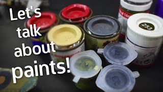 From Enamel to Acrylic, Humbrol to Vallejo - Let's talk about my experiences with PAINTS!