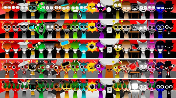Incredibox Sprunki Wenda Treatment VS Durple VS Simon VS Sky VS Vineria (ALL Characters Together)