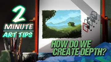 2  Minute Art Tips - Creating Depth In Art  - #colourtheory #colortheory #artcomposition #fineart