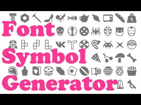 Font symbol generator