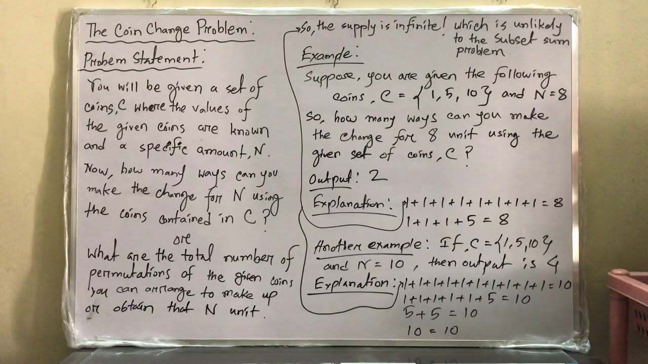 Coin Change Problem Problem Statement Example With Explanation Coin Change Problem Problem Statement Example With Explanation