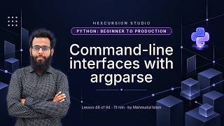 Command-line interfaces with argparse | Python Beginner to Production 46/94 Update