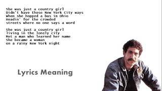 Jim Croce - Country Girl | Lyrics Meaning