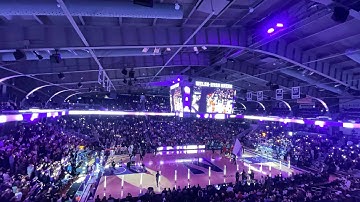 NU Men’s BasketBall 2024-2025 Intro Video And Starting LineUps vs. Rutgers