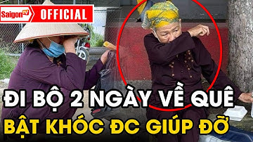 Cụ bà đi bộ 2 ngày từ Sài Gòn về Nghệ An 