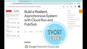 Build a Resilient, Asynchronous System with Cloud Run and Pub/Sub || #qwiklabs| #GSP650 @quick_lab