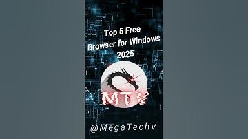Top 5 Free Browser for Windows 2025 #laptop #tech #windows #browser #techreels #reels #music