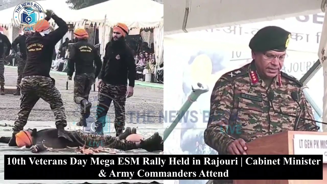 Veterans Day Mega ESM Rally Held in Rajouri | Cabinet Minister & Army Commanders Attend || 13-1-2025