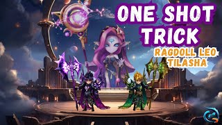 SUMMONERS WAR - ONE SHOT TRICK DYNAMIC TRIO RAGDOLL LEO AND TILASHA