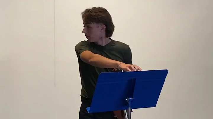 Russell Wolfe, 17, performing Bach, Bloch and Bruc...