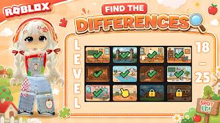 Find the Differences Roblox | Levels 18-25 Full Walkthrough (No Commentary)