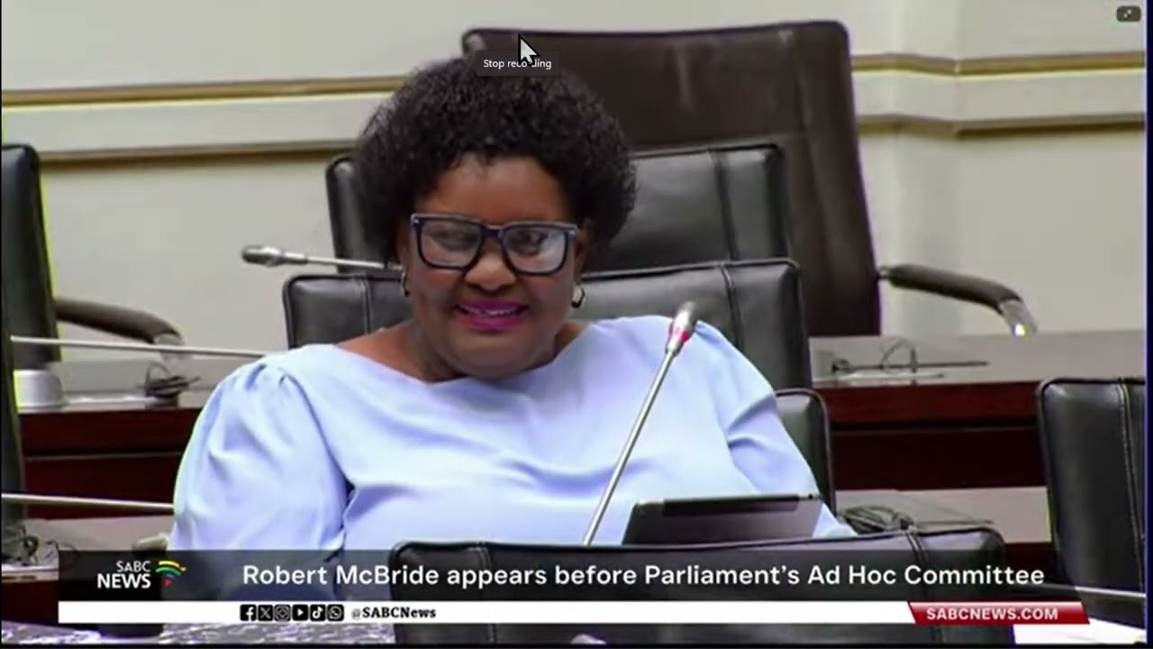 Robert McBride appear before AdHoc commitee