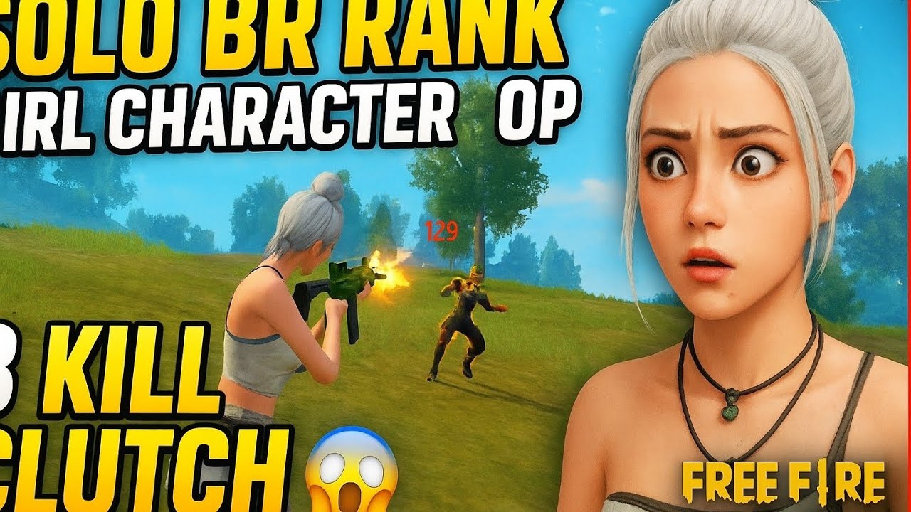 🔥8 Kills Solo!!”---✅ 🔥 Video Bio (Copy–Paste Ready)Aaj solo BR rank match me girl character ke sath 
