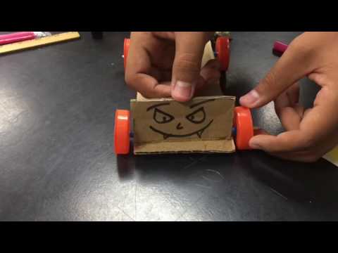 Physics Balloon Powered Car project - YouTube