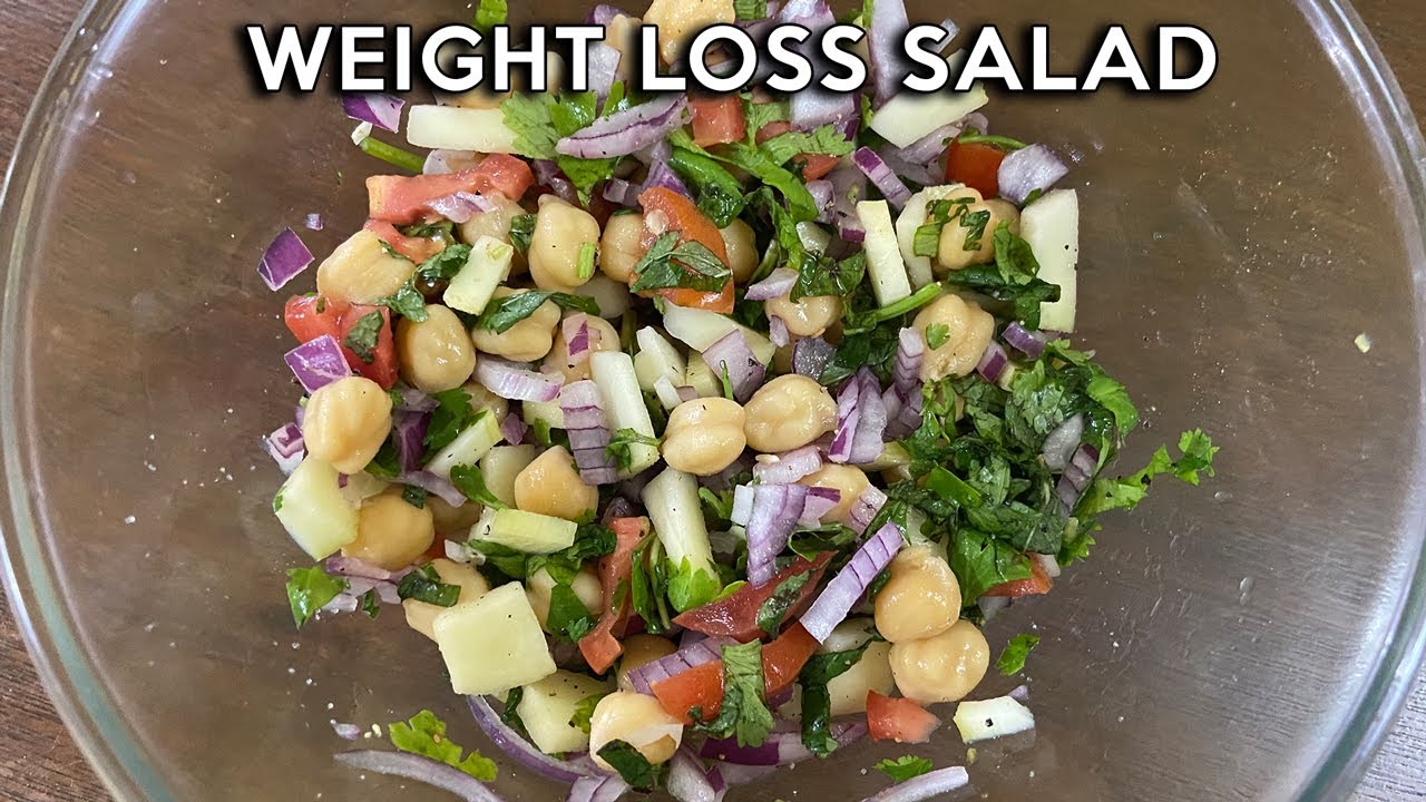 Chana Salad Chickpea Salad Recipe Weight Loss Salad Recipe High