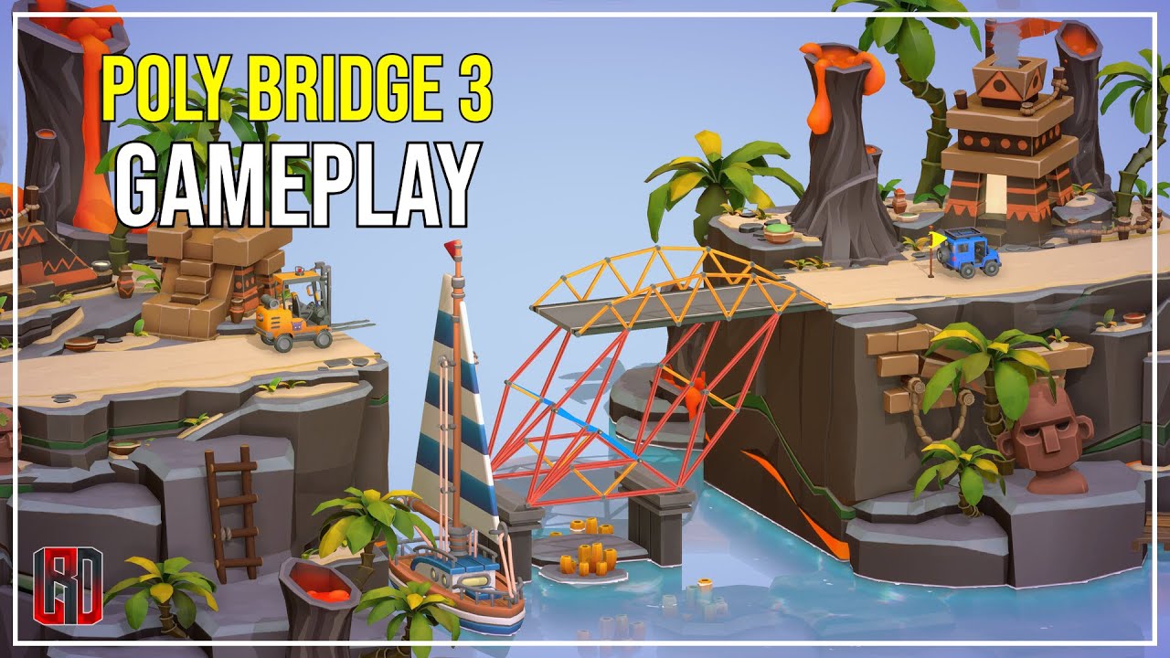 Poly Bridge 3 Gameplay {1080p 60FPS} | No Commentary