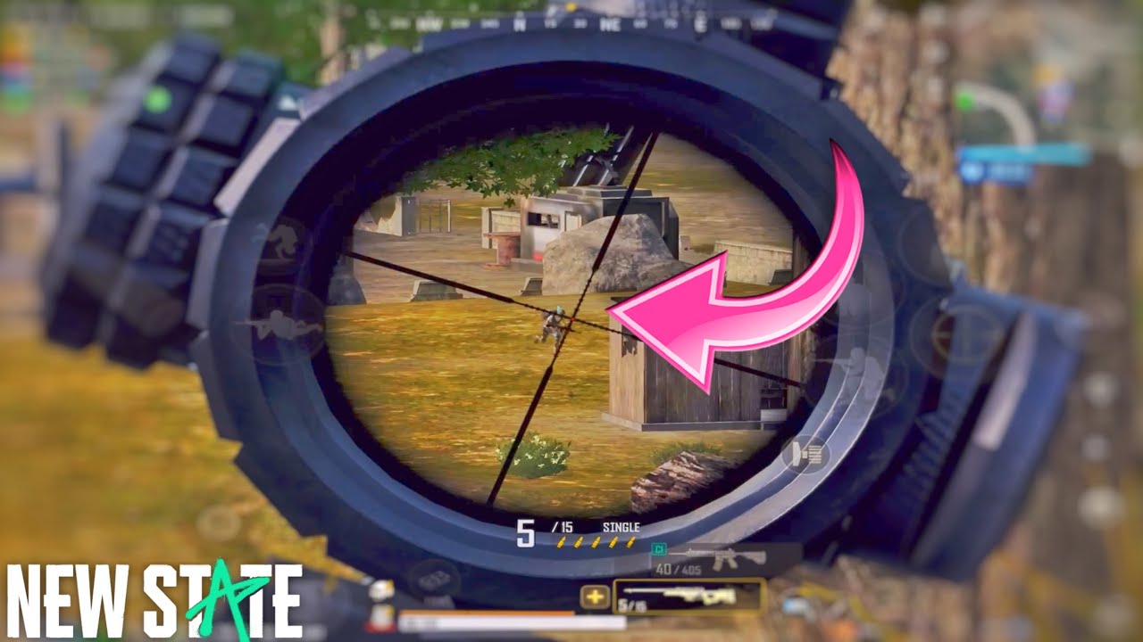 Best AWM 🏃‍♂️ headshot in new state mobile 