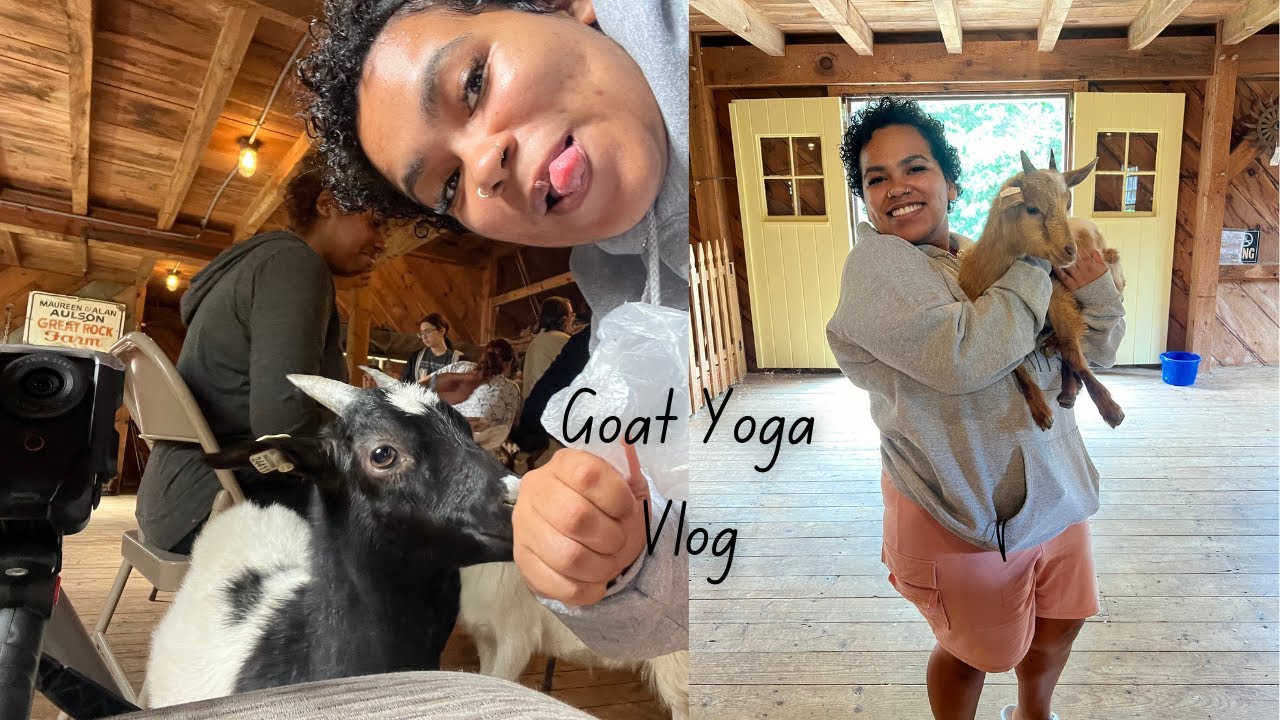 Goat Yoga Vlog (First Time)