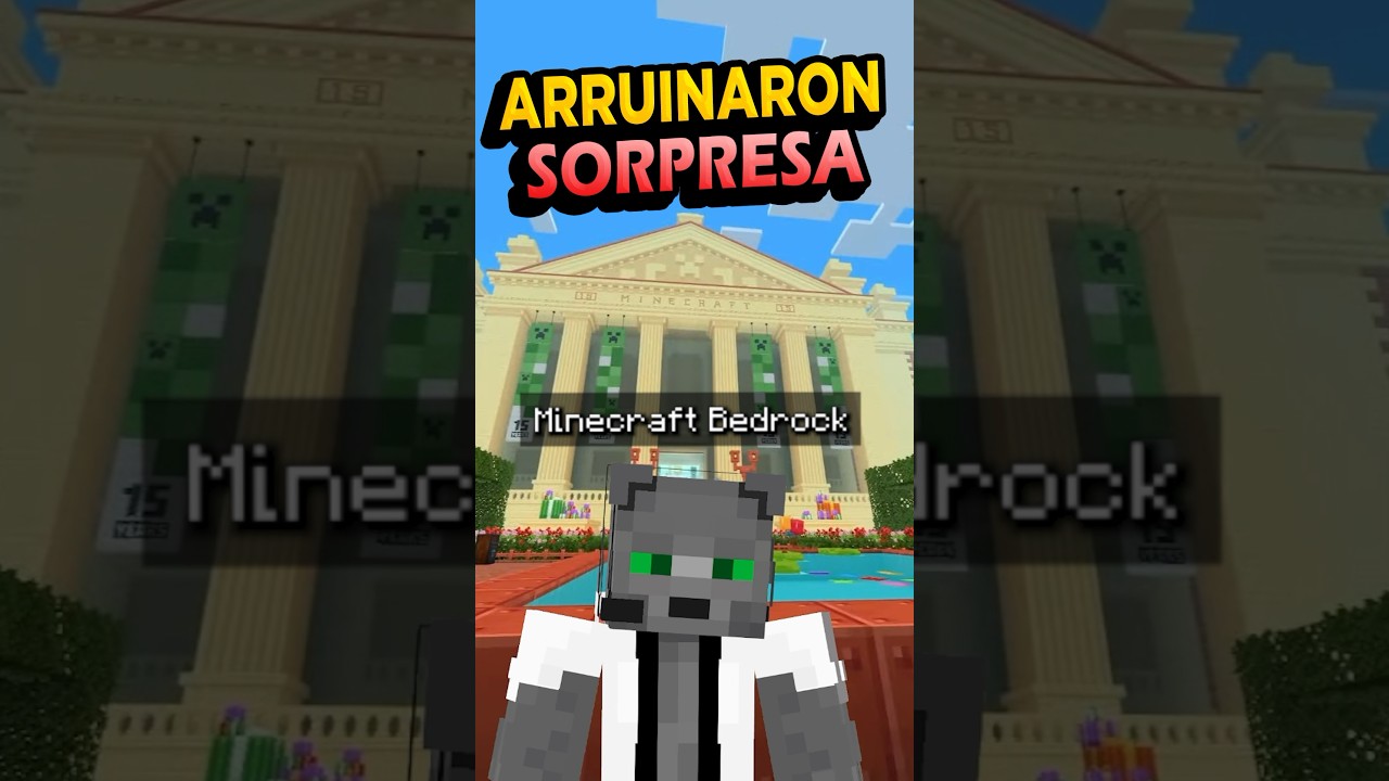 Arruinaron la sorpresa de #Minecraft 😭