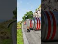 Big &amp; Small Mater and Colorful McQueen Fighting Against A Giant Hydraulic Crusher - BeamNG.Drive