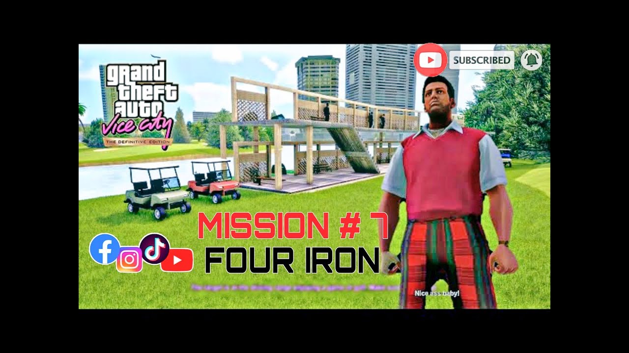 GTA Vice City – Mission #7 Four Iron  | Golf Course Attack 🔥 Tommy’s Savage Revenge!