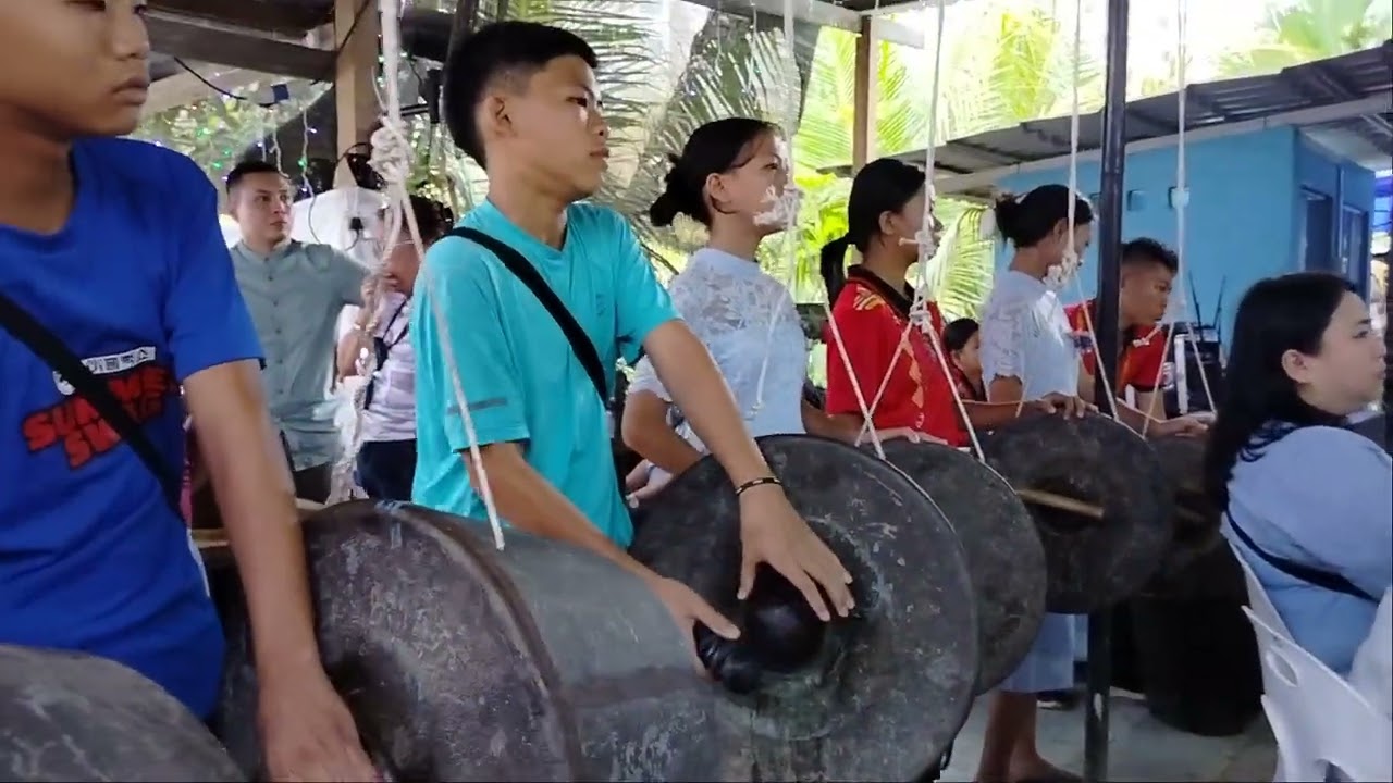 Gong beating by Kg.Ratau Manggatal Youth group 