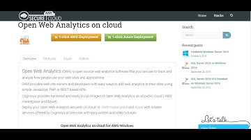 Secured Open Web Analytics on Windows 2012 R2- Deploy on Azure , AWS and Google Cloud Platform.