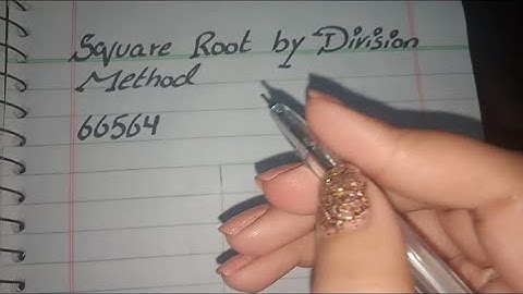 Square Root by Division Method in Urdu