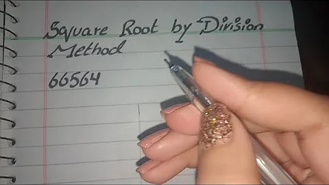 Square Root by Division Method in Urdu