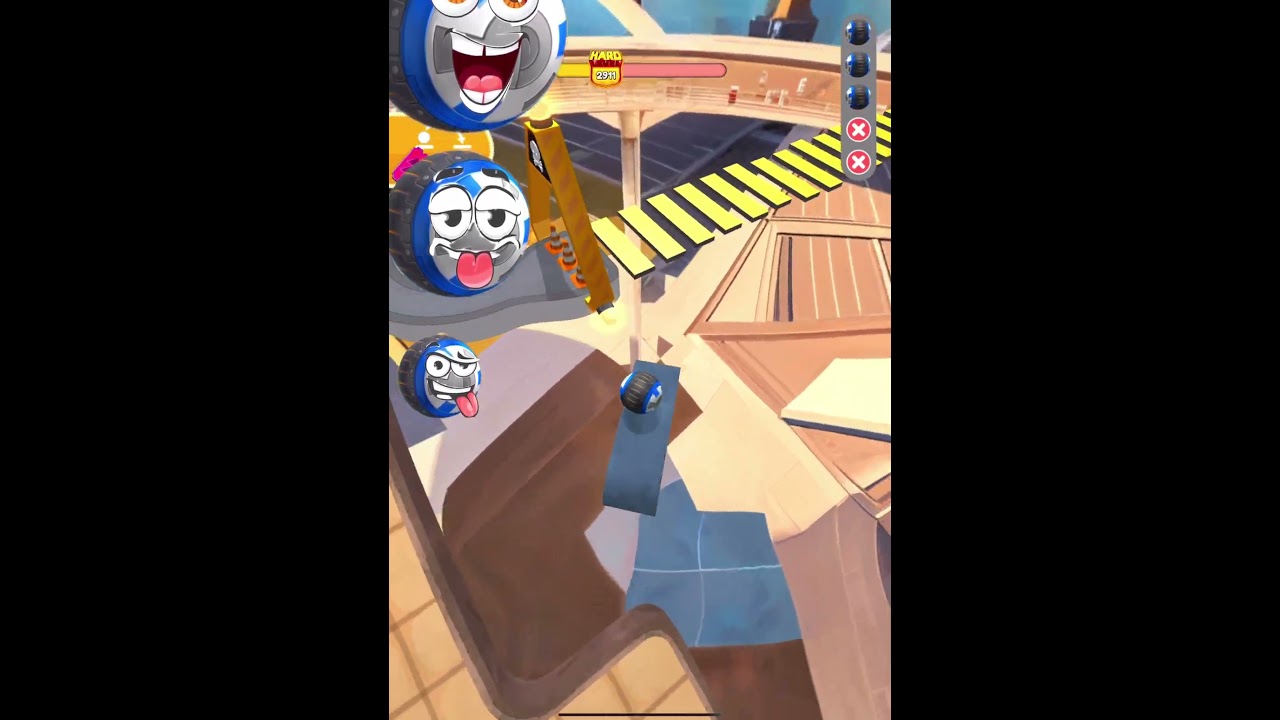 Going Balls very sensitive move with blue ball - 