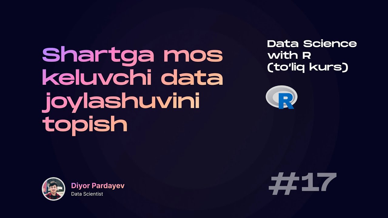 Shartga mos keluvchi data joylashuv(indeks)ini topish